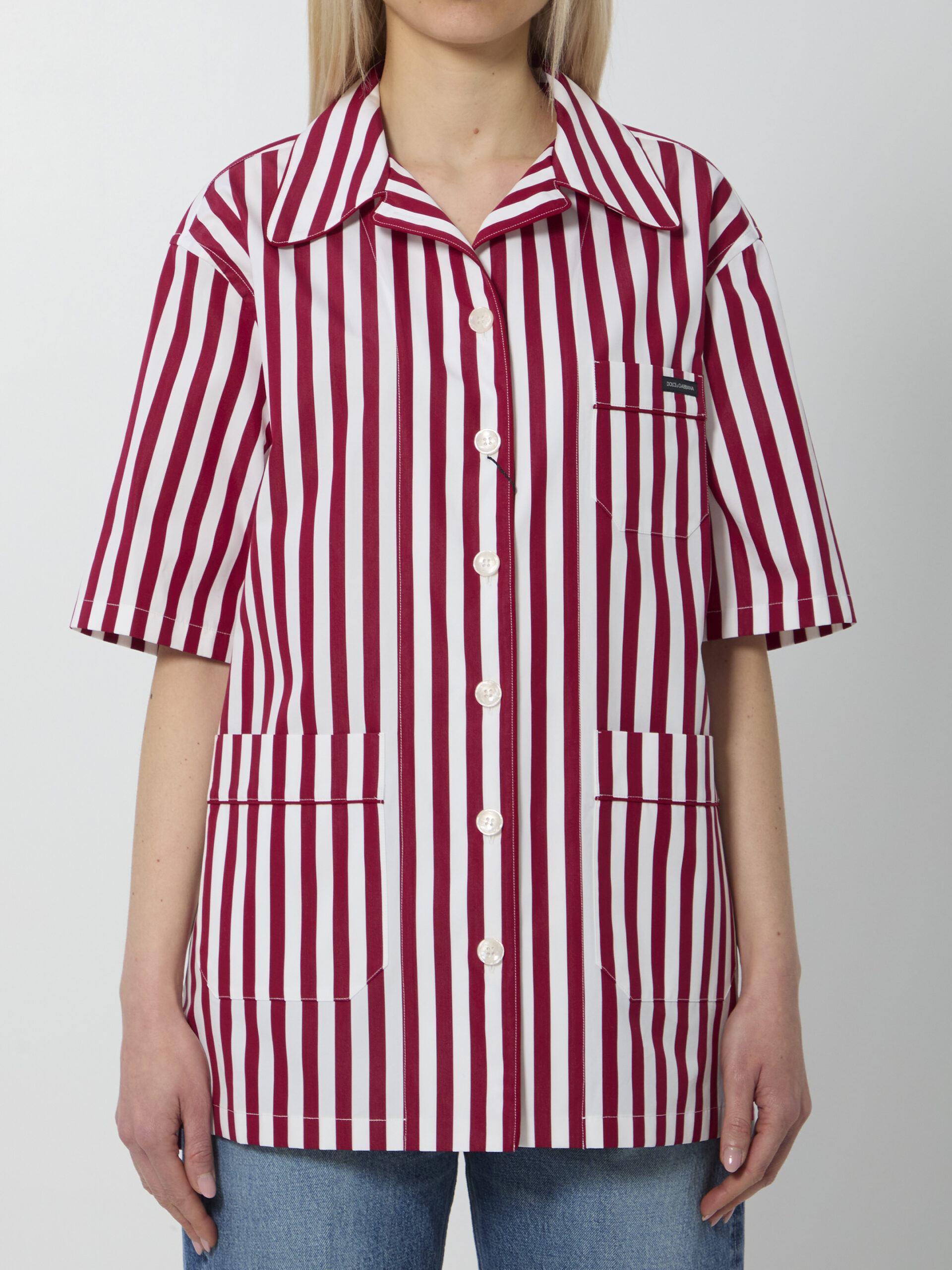 Dolce&gabbana Striped poplin shirt