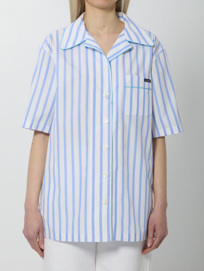 Dolce&gabbana Striped poplin shirt