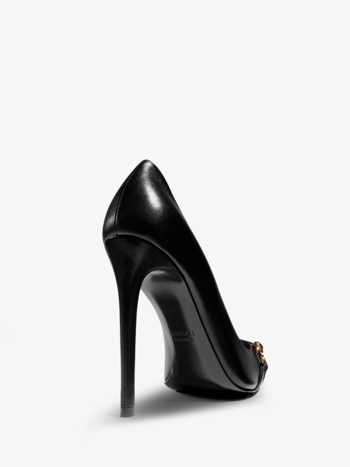 Gucci Donna Leather Décolleté With Horsebit Detail