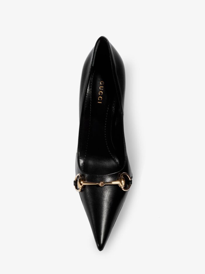Gucci Donna Leather Décolleté With Horsebit Detail