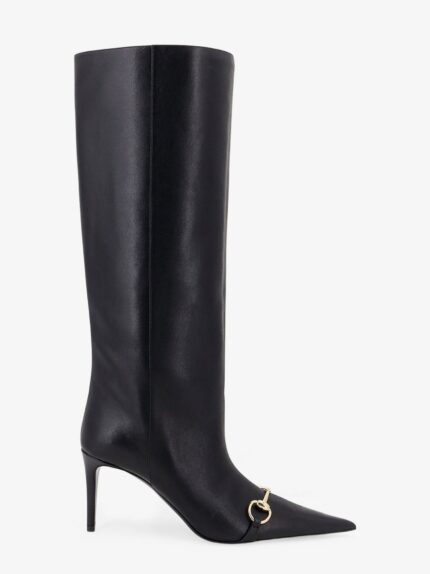 Gucci Donna Slip-on Leather Boots