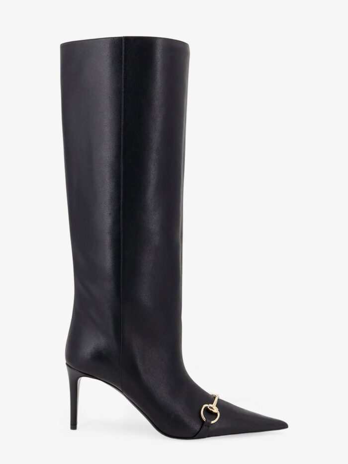 gucci donna slip on leather boots Gucci Donna Slip-on Leather Boots