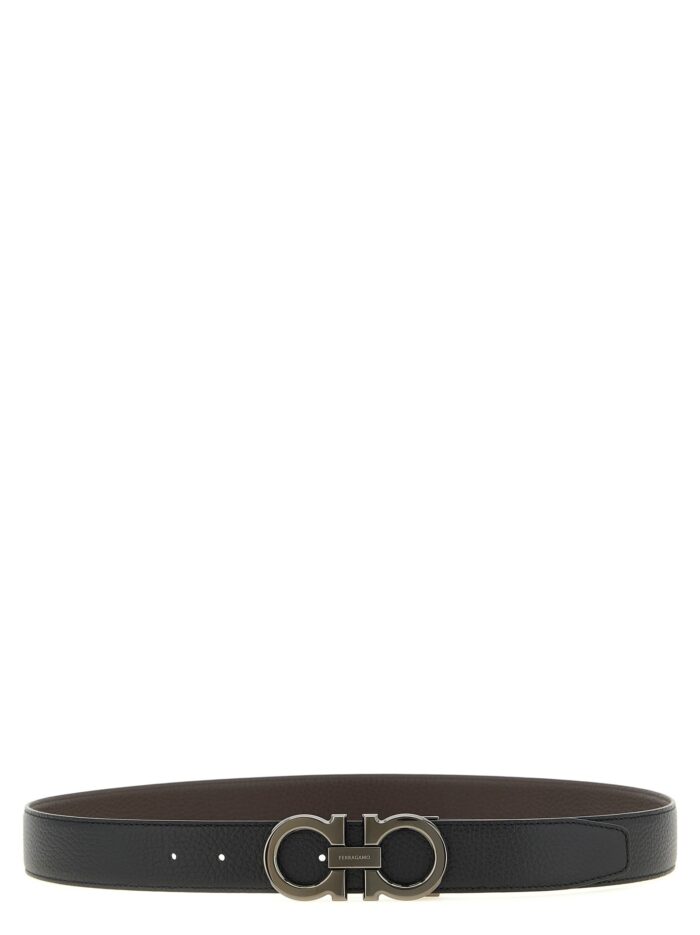 ferragamo 'doppio gancini' reversible belt Ferragamo 'Doppio Gancini' Reversible Belt