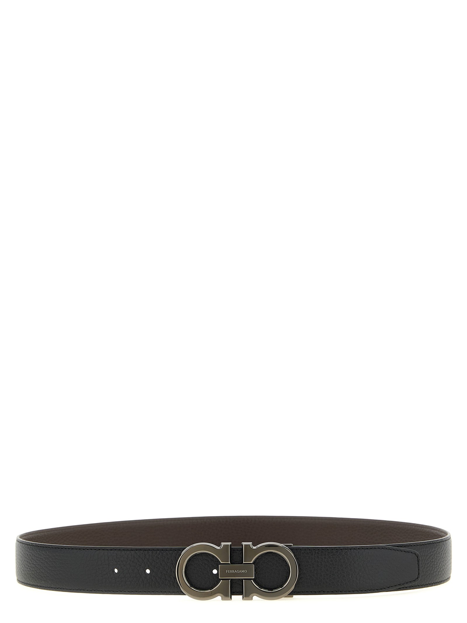Ferragamo 'Doppio Gancini' Reversible Belt