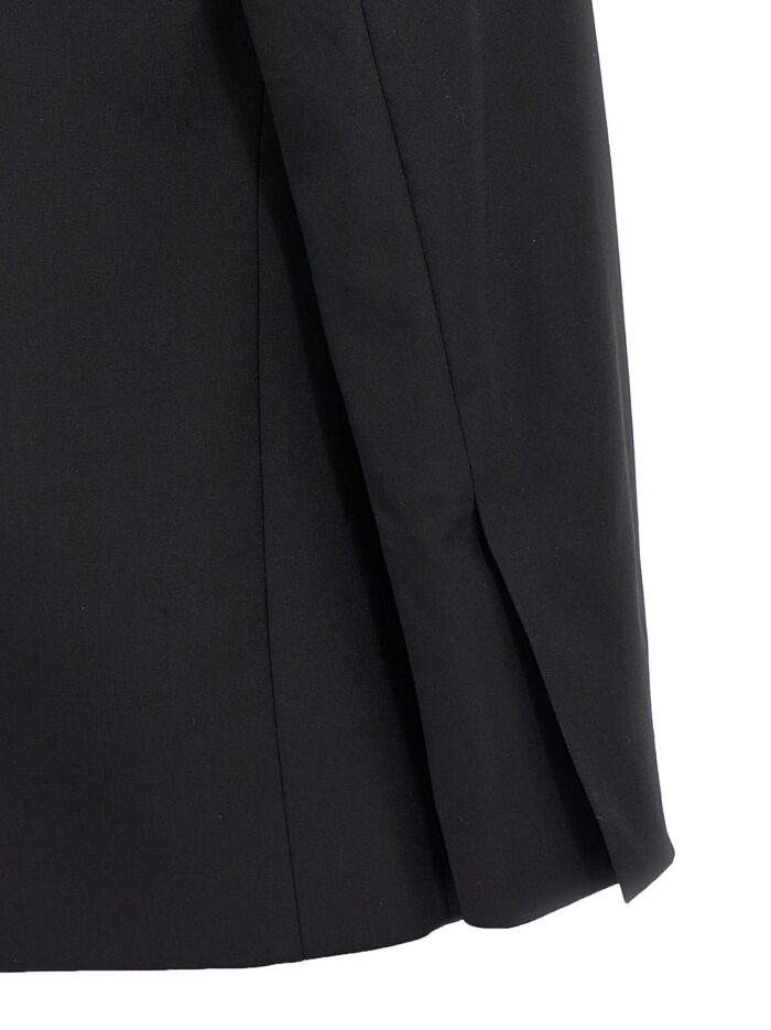 NENSI DOJAKA Double Breast Drawstring Blazer Jacket