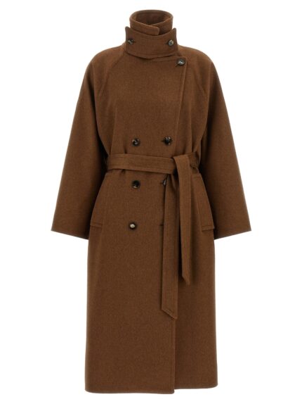 ALBERTO BIANI Double-breasted Belted Coat