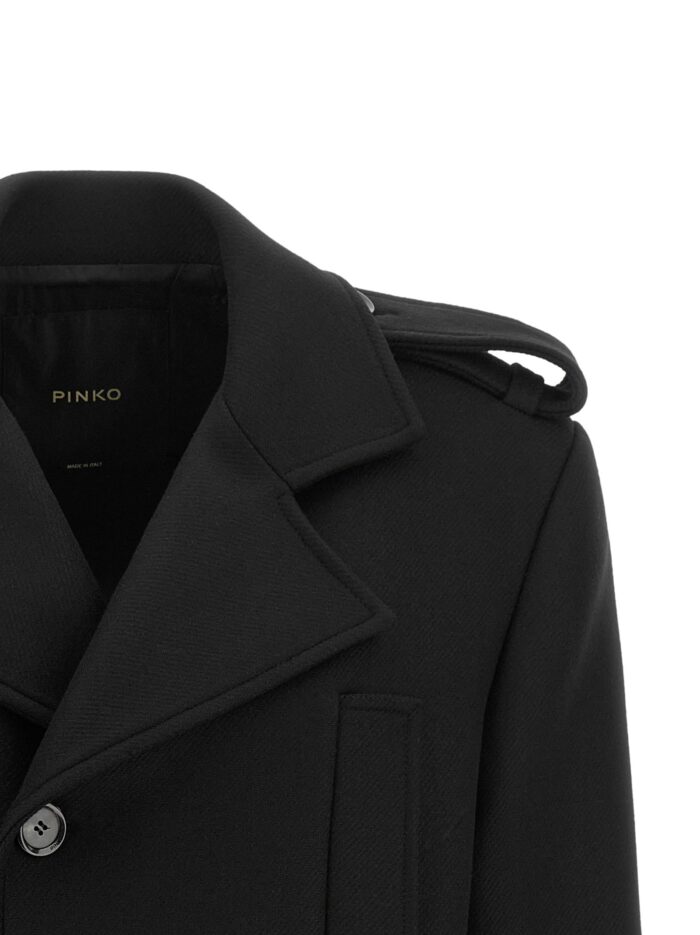 Pinko Double-breasted Belted Coat