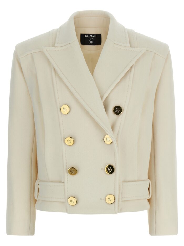 balmain double breasted coat Balmain Double-breasted Coat