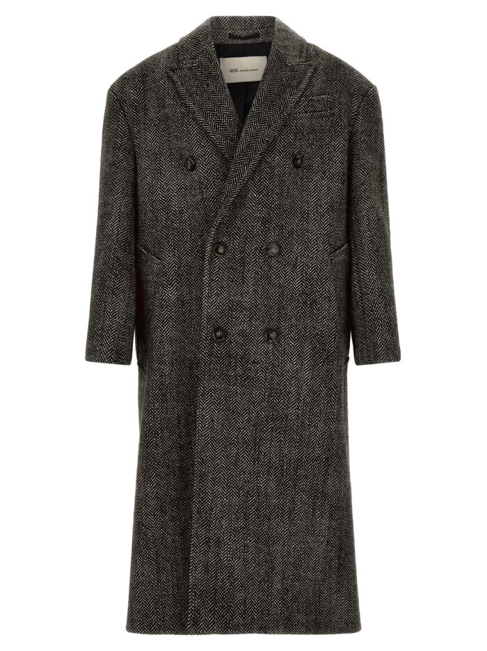 ami paris double breasted coat AMI PARIS Double-breasted Coat