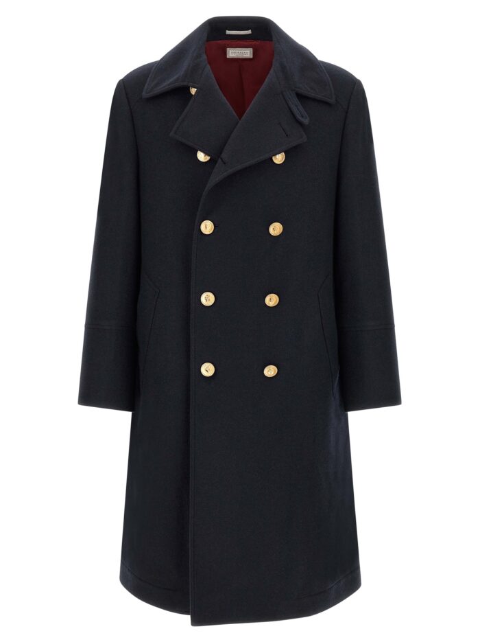 brunello cucinelli double breasted coat Brunello Cucinelli Double-breasted Coat