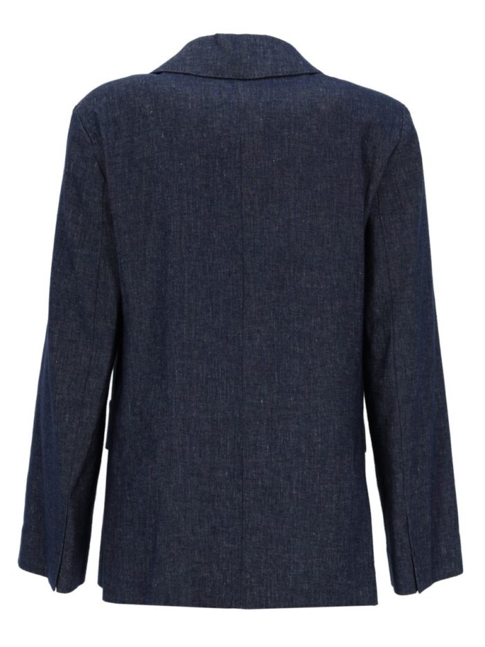 S MAX MARA DOUBLE-BREASTED COTTON BLAZER