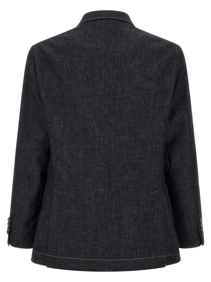 Brunello Cucinelli Double-breasted Denim Blazer