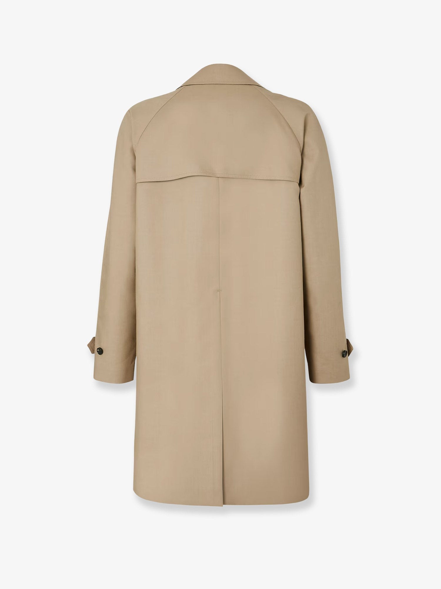 Fendi Double-breasted Mackintosh Fabric Trench