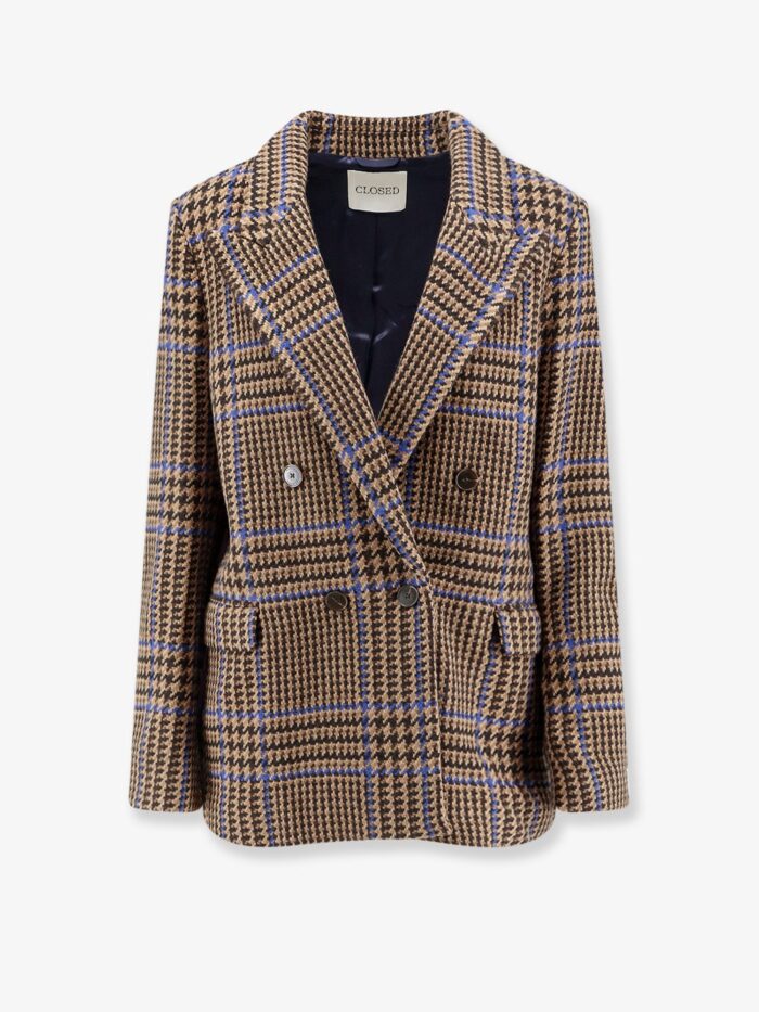 CLOSED Double-breasted Prince-of-Wales Coat