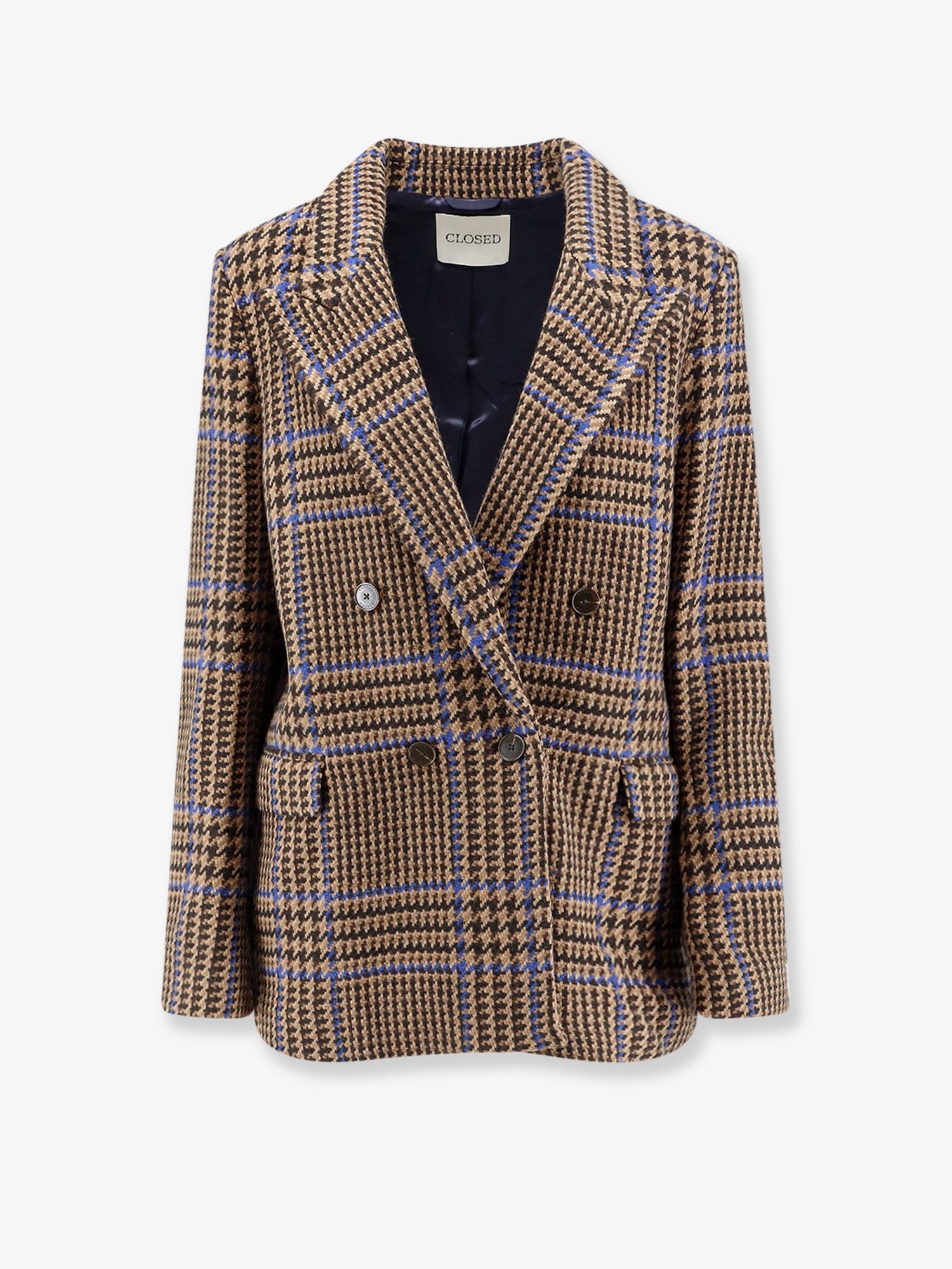 CLOSED Double-breasted Prince-of-Wales Coat