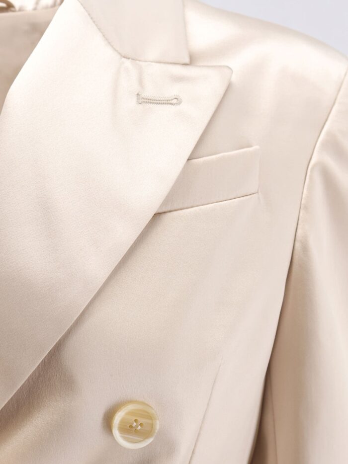 Brunello Cucinelli Double-breasted Silk Blazer