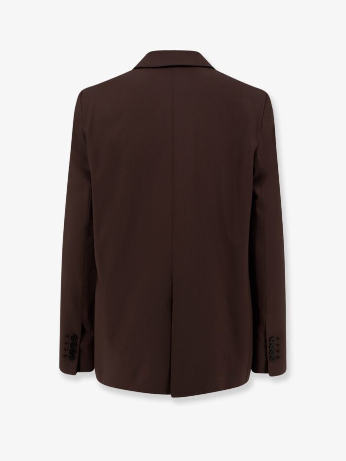 ALYSI Double-breasted Stretch Virgin Wool Blazer
