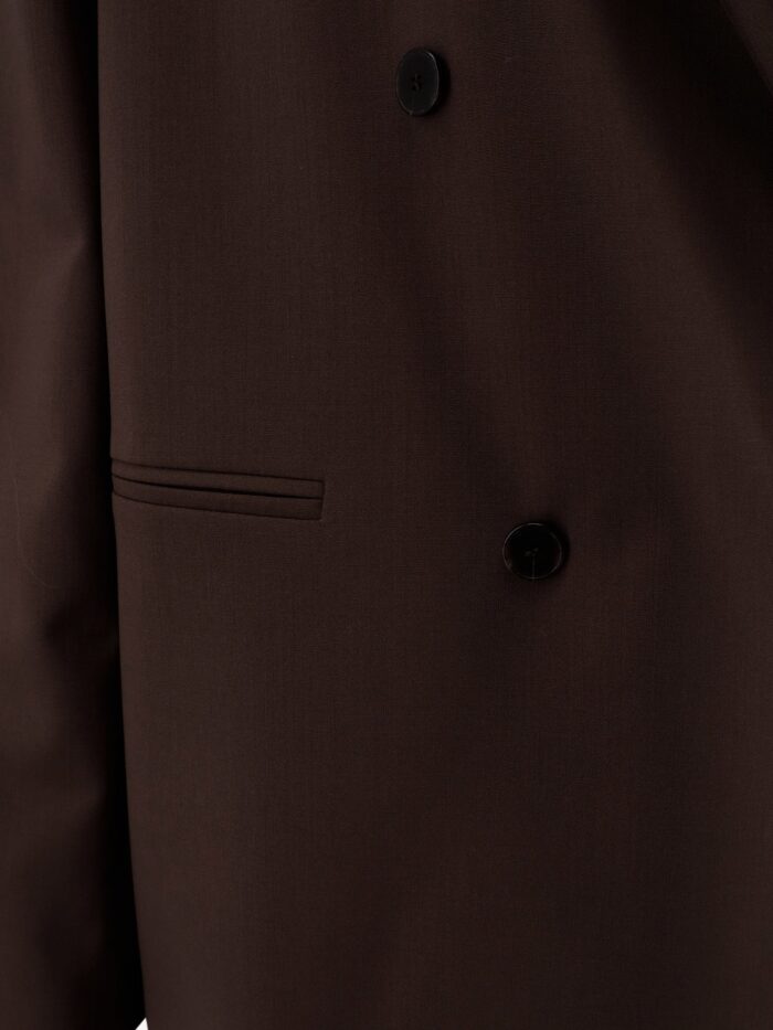 ALYSI Double-breasted Stretch Virgin Wool Blazer
