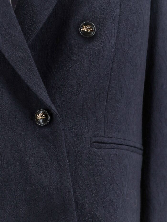 Etro Double-breasted Stretch Wool Blazer