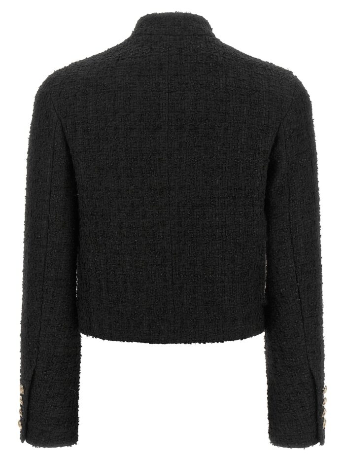 Balmain Double-breasted Tweed Short Jacket