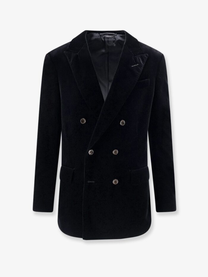 tom ford double breasted velvet blazer TOM FORD Double-breasted Velvet Blazer