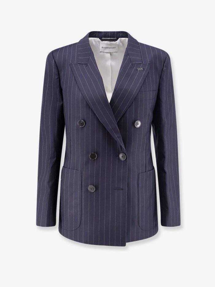 givenchy double breasted wool blazer Givenchy Double-breasted Wool Blazer