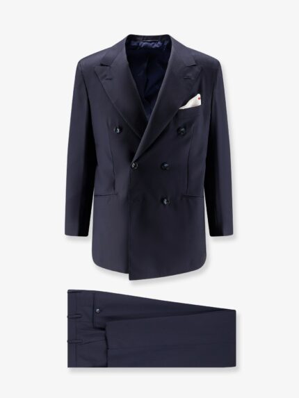 KITON CIRO PAONE Double-breasted Wool Suit