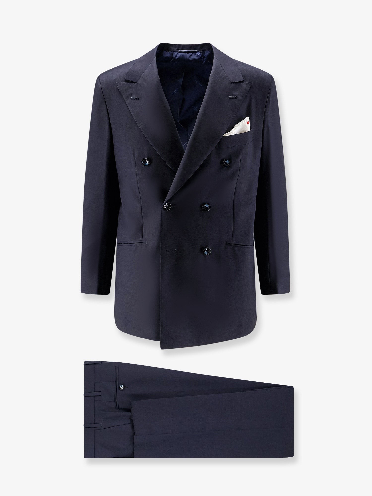 KITON CIRO PAONE Double-breasted Wool Suit