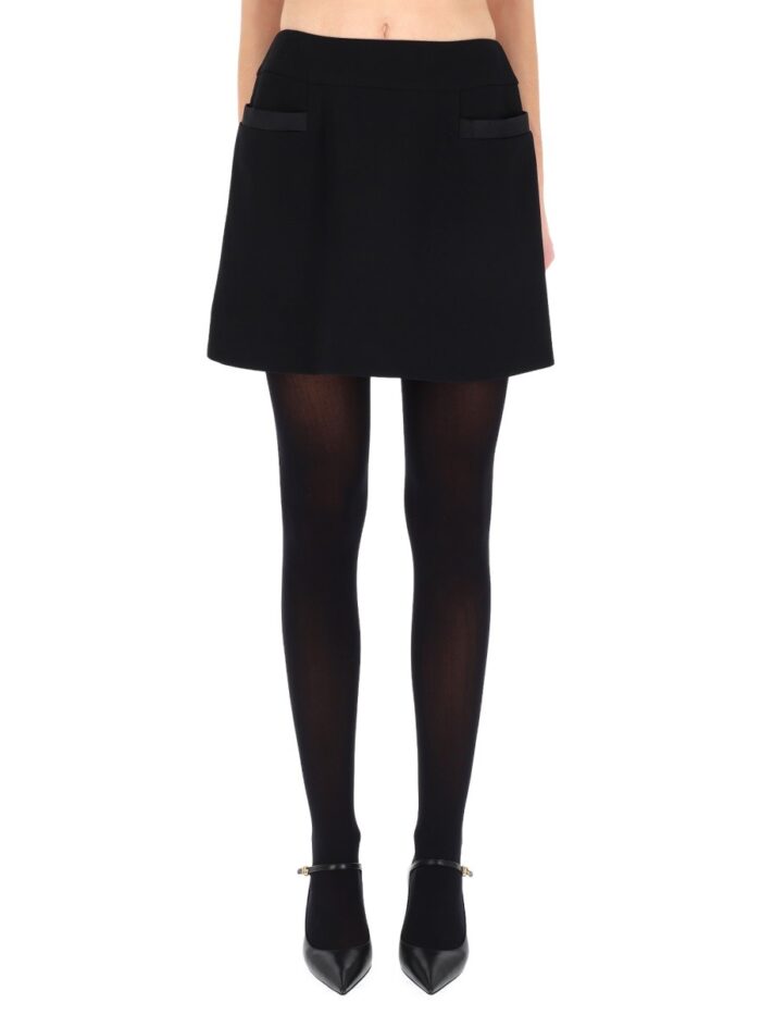 Dolce & Gabbana Double Crepe Basque Skirt