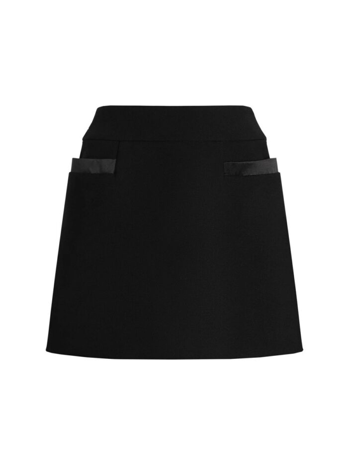 dolce & gabbana double crepe basque skirt Dolce & Gabbana Double Crepe Basque Skirt