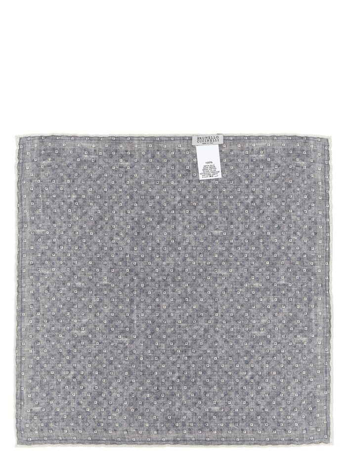 Brunello Cucinelli Double Face Silk Pocket Clutch Bag