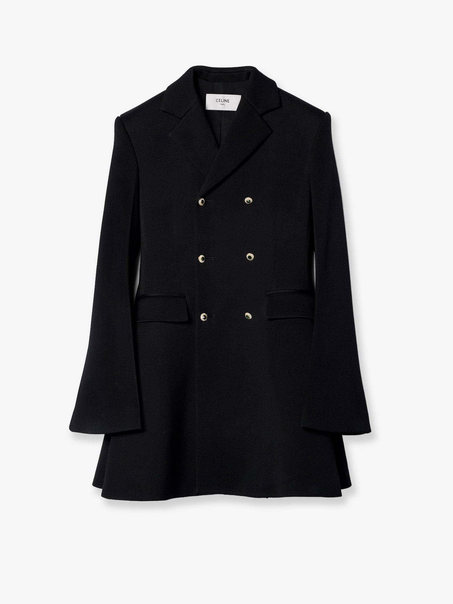 Celine Double-faced Wool Tailored Coat