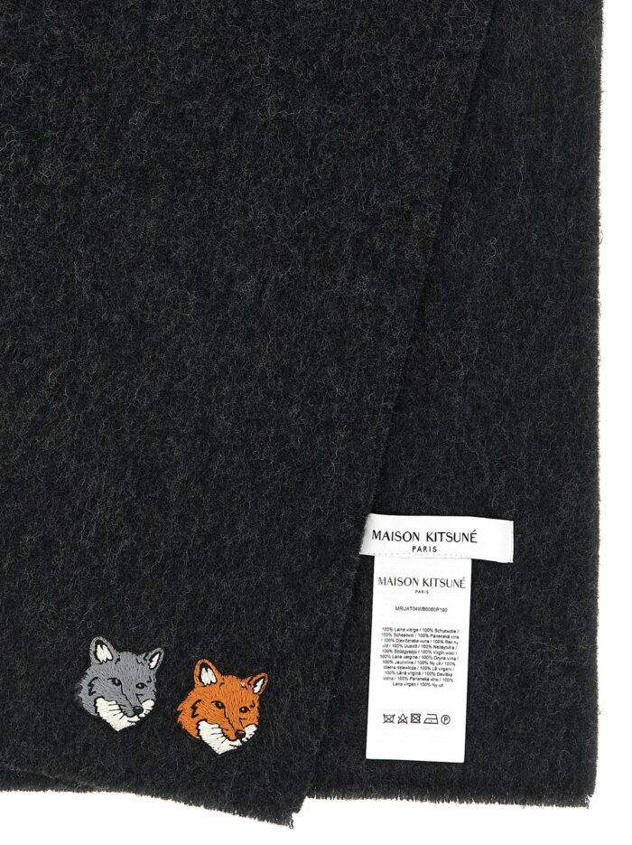 Maison Kitsune 'Double Fox Head' Scarf