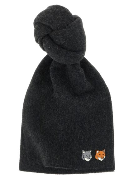 Maison Kitsune 'Double Fox Head' Scarf