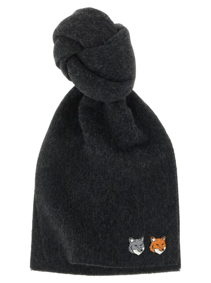 Maison Kitsune 'Double Fox Head' Scarf
