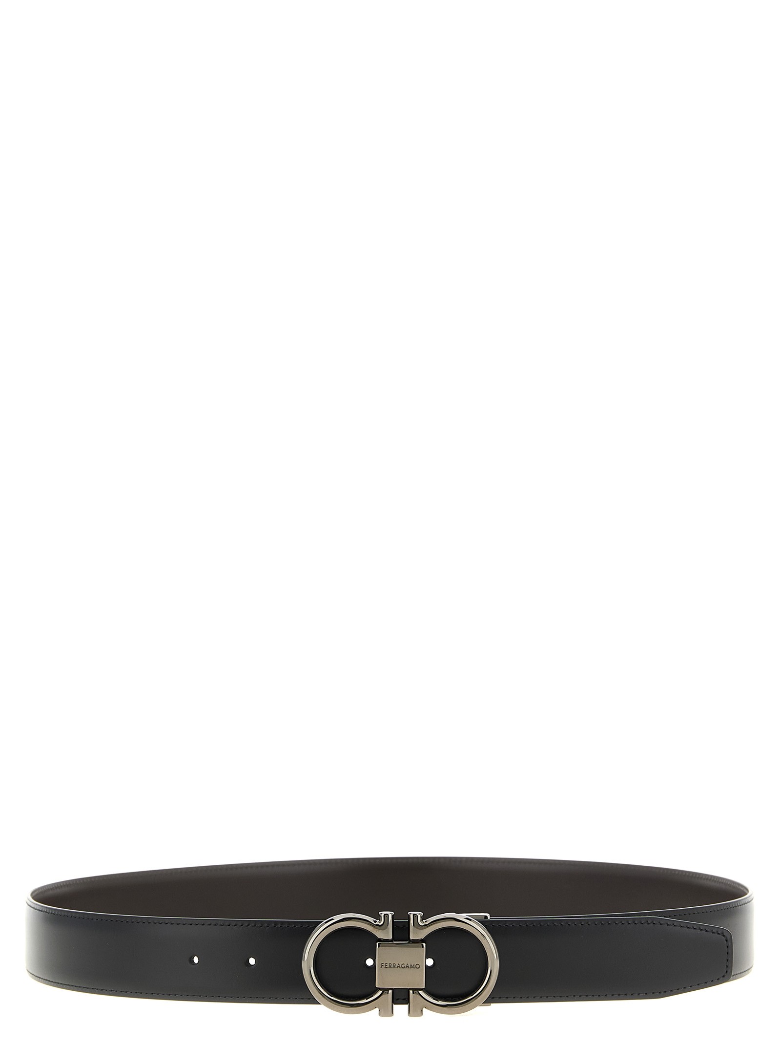 Ferragamo 'Double Gancini' Reversible Belt