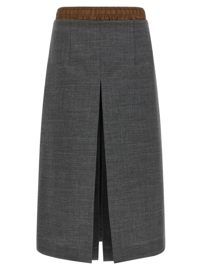 prada double layer skirt PRADA Double Layer Skirt