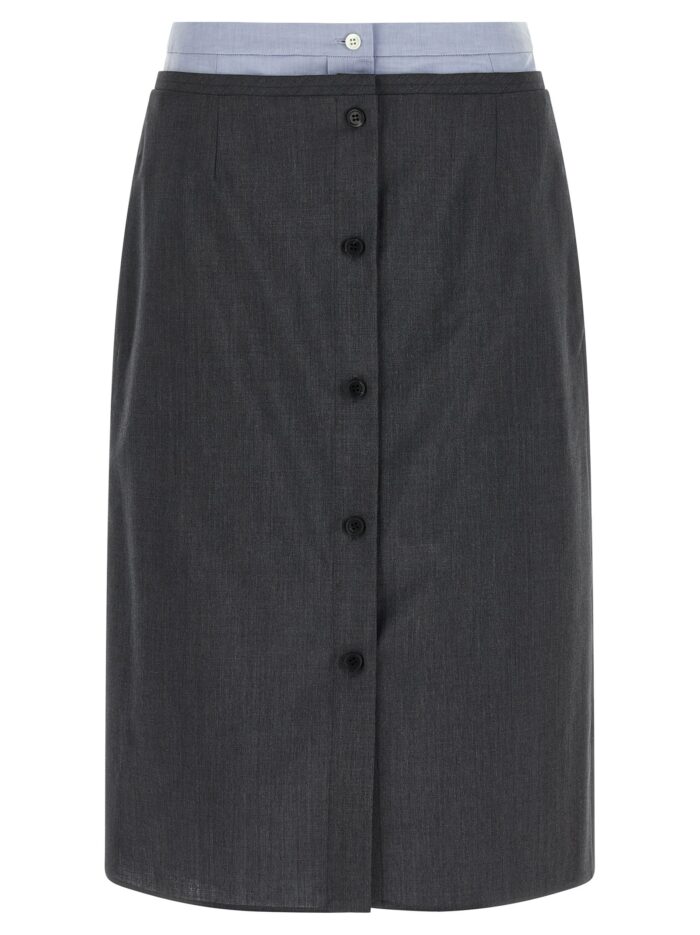 prada double layer skirt PRADA Double Layer Skirt