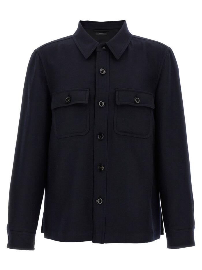 tom ford 'double splittable light wool' overshirt TOM FORD 'Double Splittable Light Wool' Overshirt