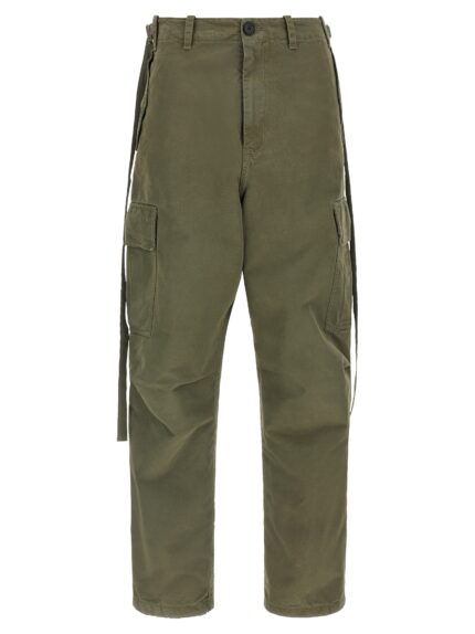 Fendi Double Stitch Embroidery Pants