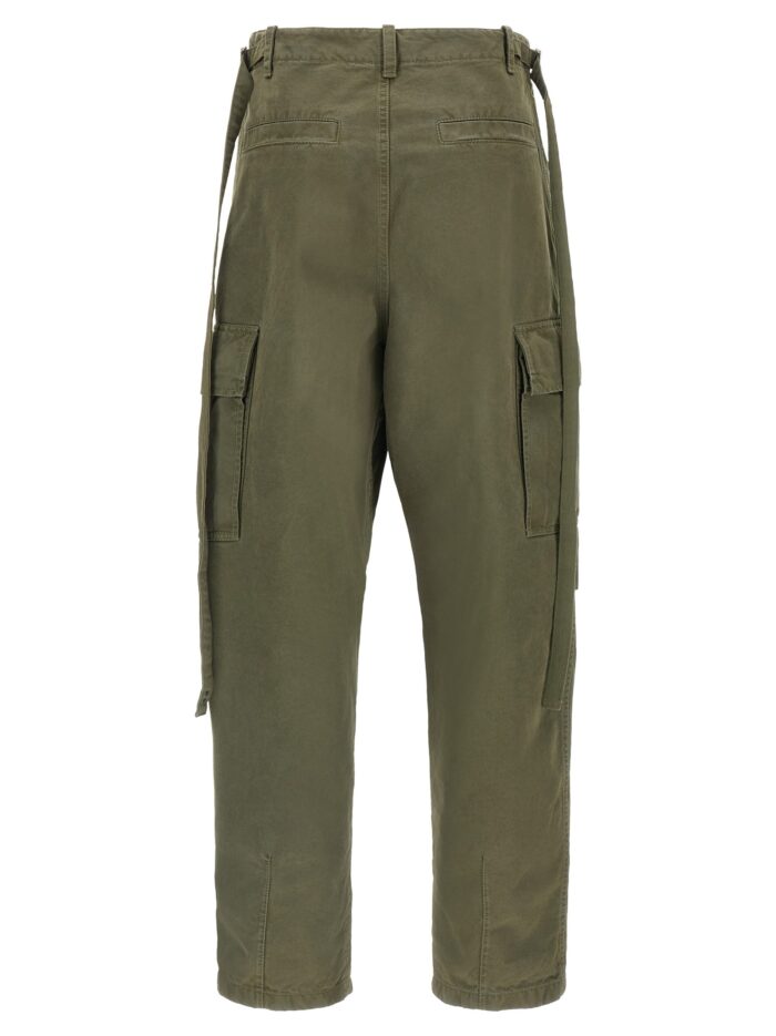 Fendi Double Stitch Embroidery Pants