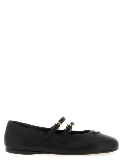 PRADA Double Strap Ballet Flats
