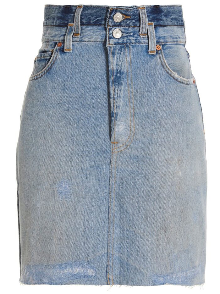 RE/DONE 'Double Waisted Pencil' Re Done X Levi's Skirt