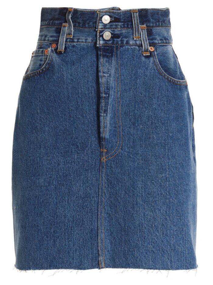 RE/DONE 'Double Waisted Pencil' Re Done X Levi's Skirt