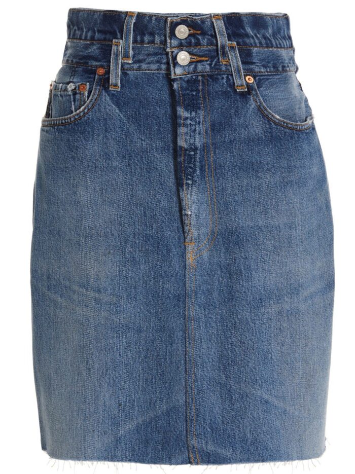 RE/DONE 'Double Waisted Pencil' Re Done X Levi's Skirt
