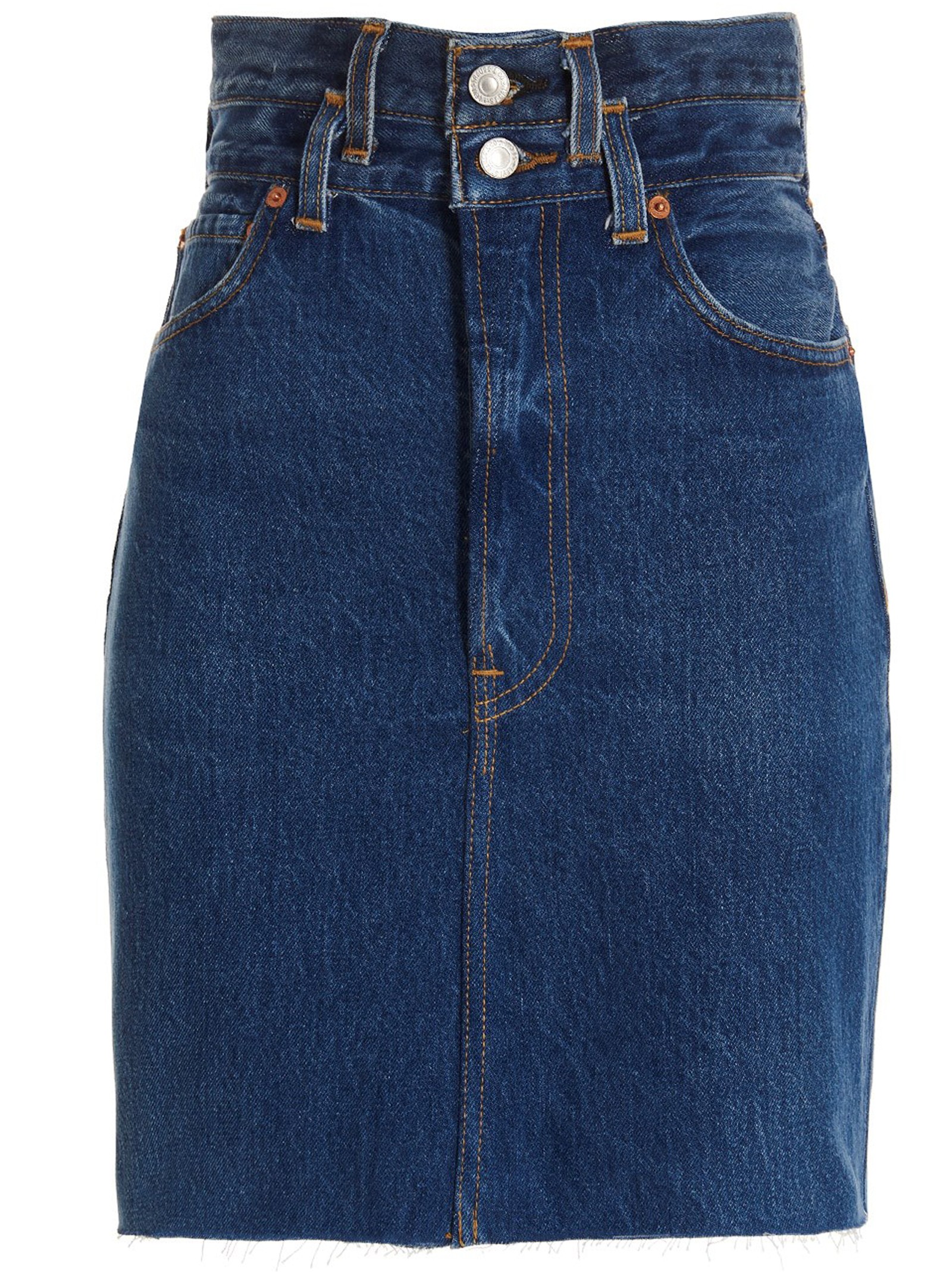 RE/DONE 'Double Waisted Pencil' Re Done X Levi's Skirt