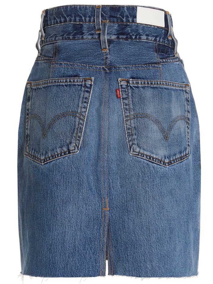 RE/DONE 'Double Waisted Pencil' Re Done X Levi's Skirt