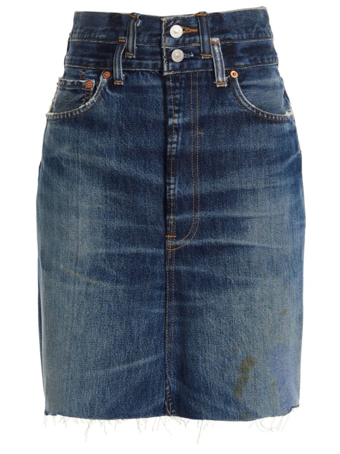 RE/DONE 'Double Waisted Pencil' Re Done X Levi's Skirt
