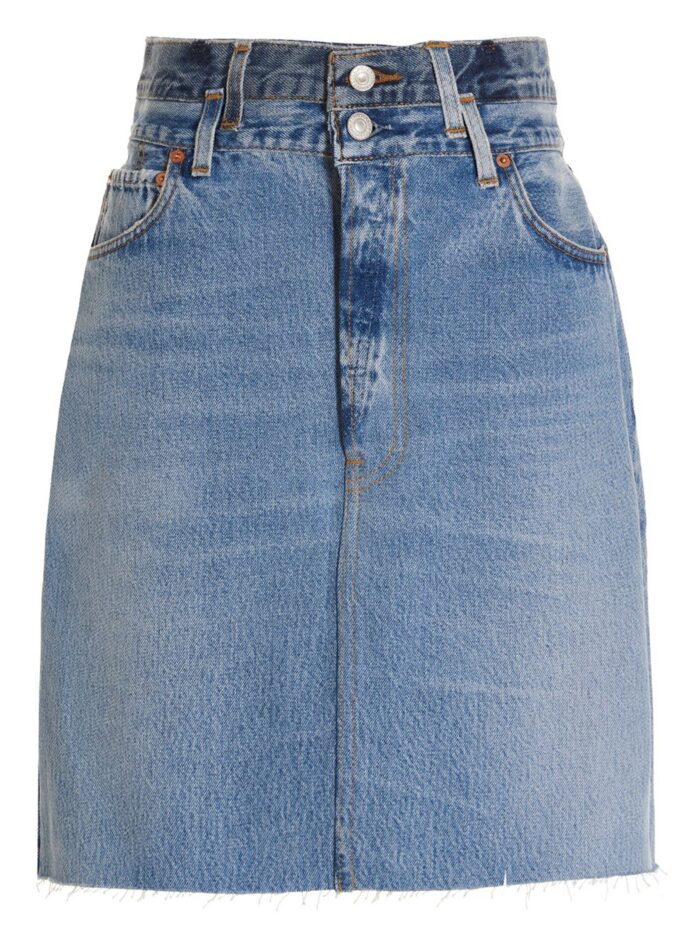RE/DONE 'Double Waisted Pencil' Re Done X Levi's Skirt