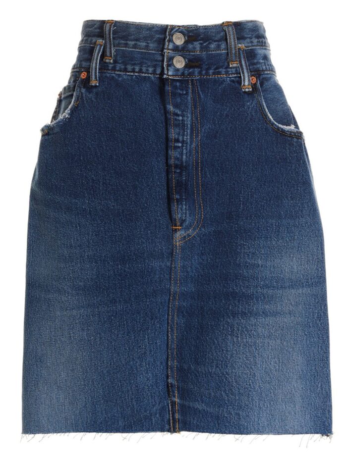RE/DONE 'Double Waisted Pencil' Re Done X Levi's Skirt